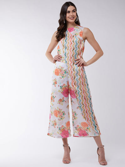 Candy Inspired Digital Printed Wrapped Jumpsuit