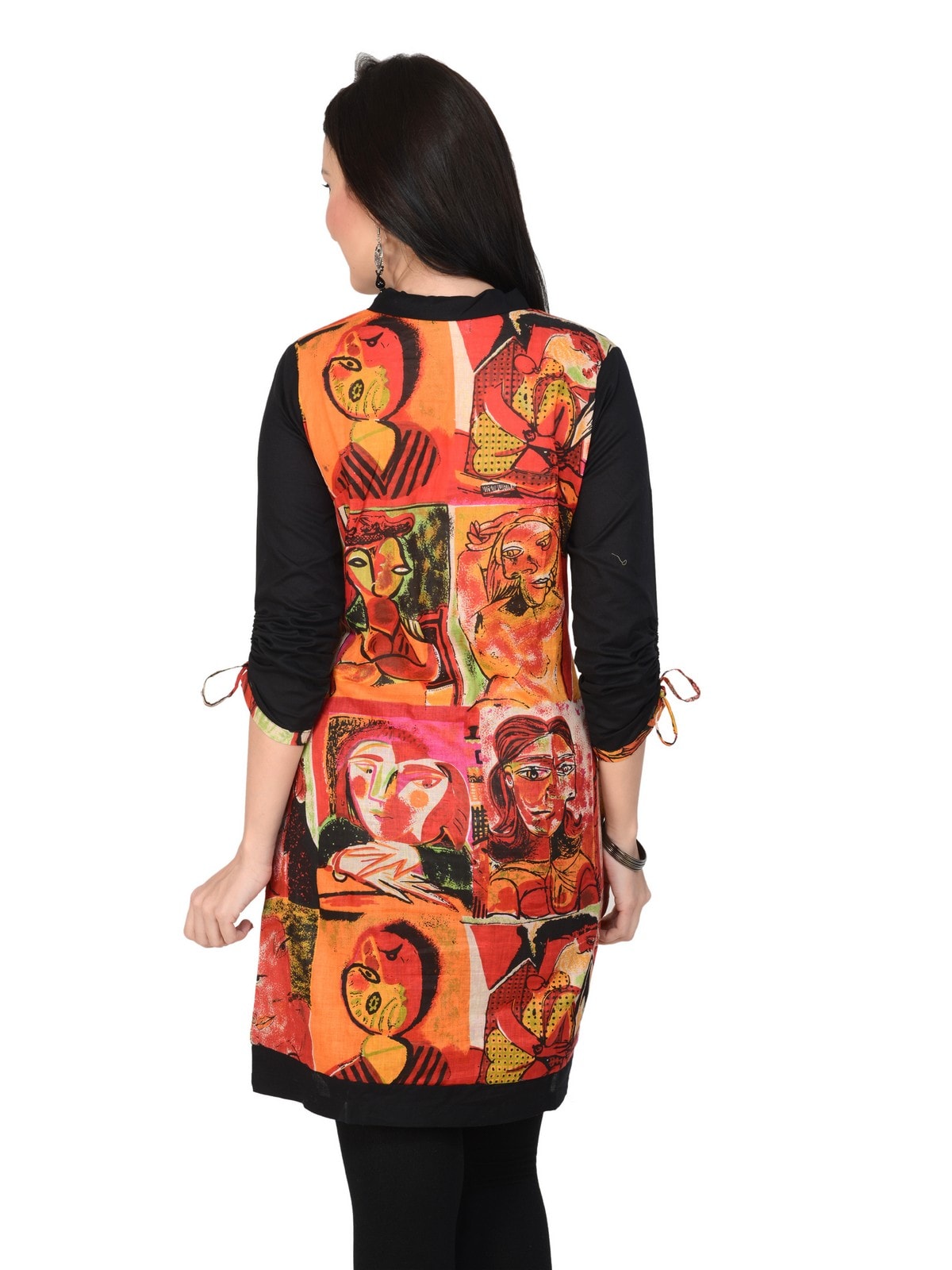 Casual 3/4 Sleeve Printed  Kurti