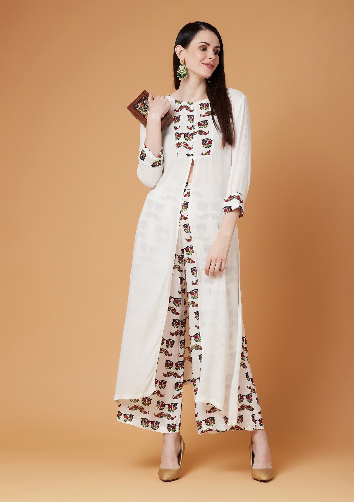 Spec Printed Kurta With Palazzo