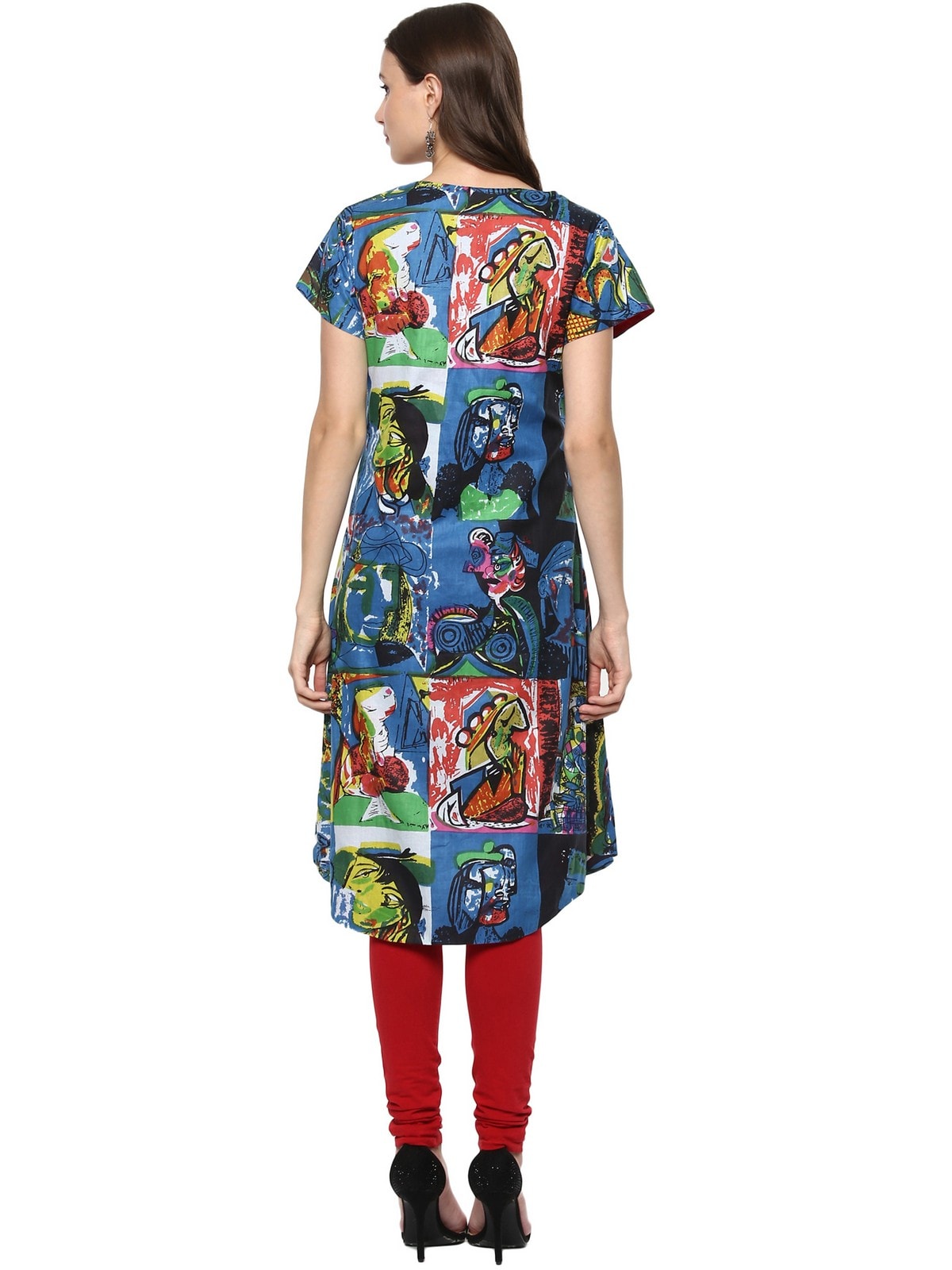 Casual Half Sleeve Printed Kurti