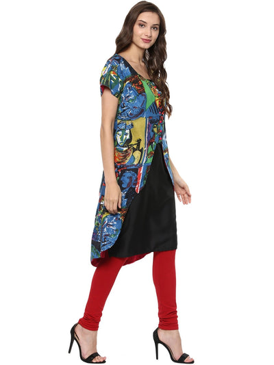 Casual Half Sleeve Printed Kurti