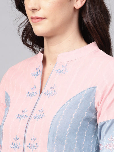 Handloom Light Embroidered Kurta