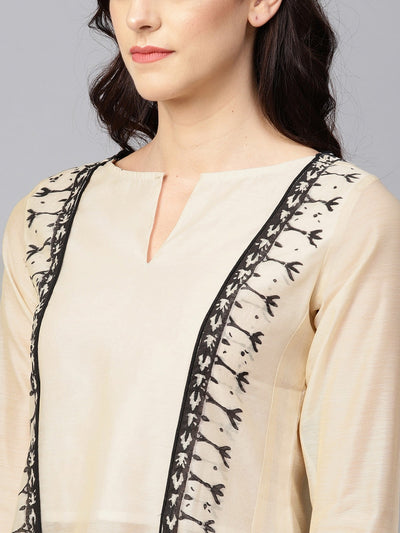 Printed Fake Jacket Kurta