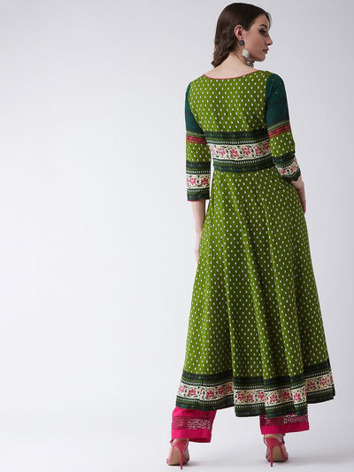 Mughal Printed Flared Kurta