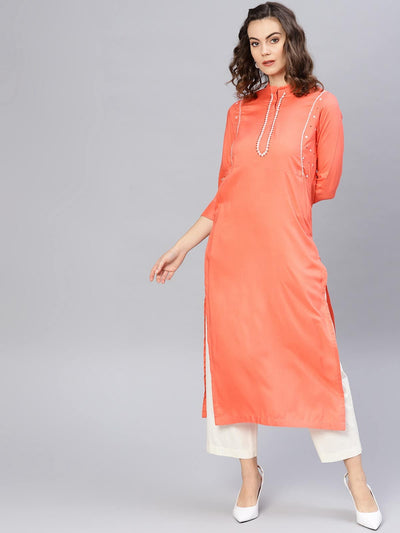 Princess Embroidered Straight Kurta