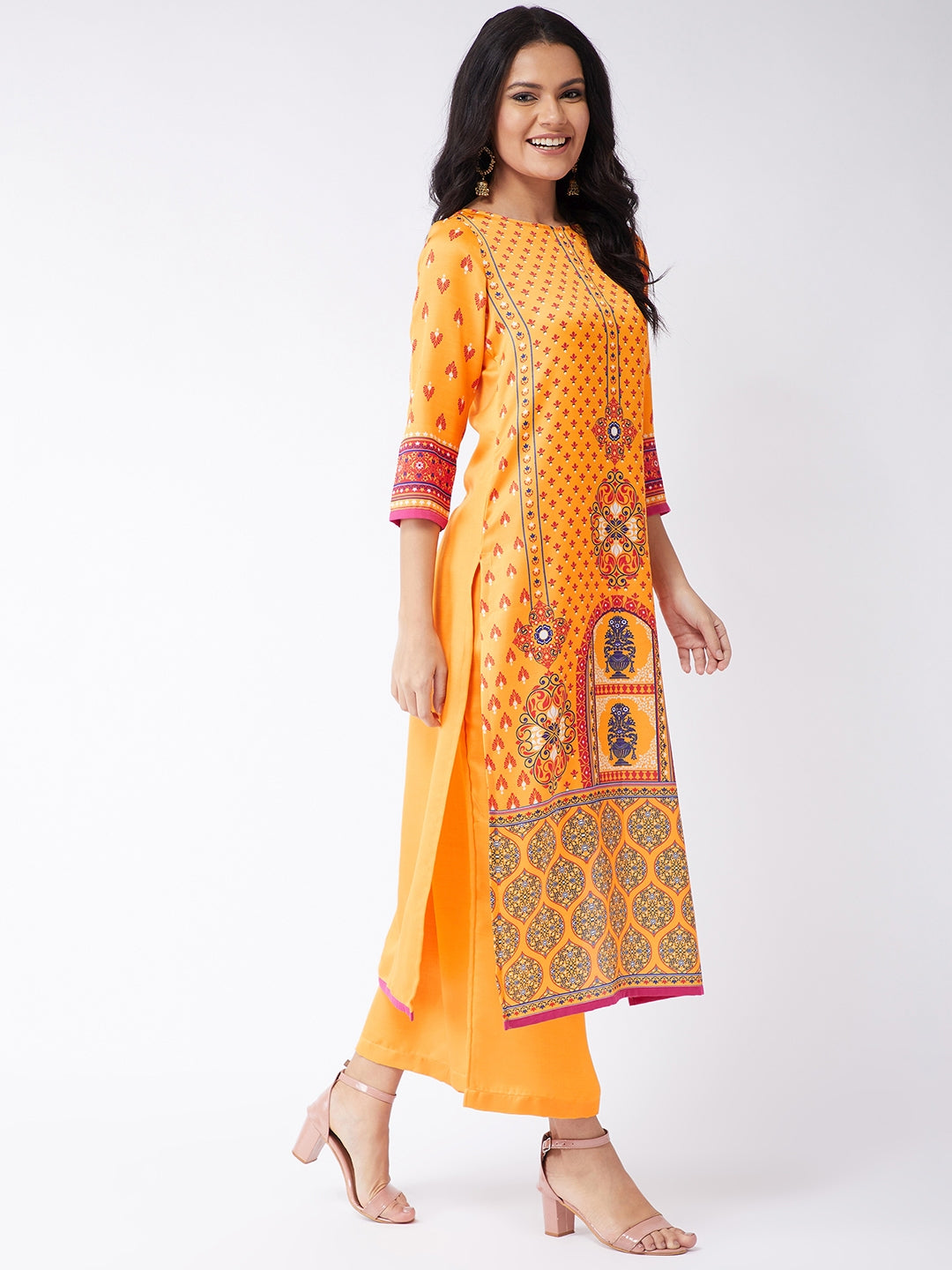 Digital Print Placement Kasturi Kurta