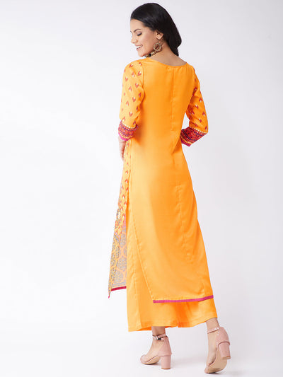 Digital Print Placement Kasturi Kurta