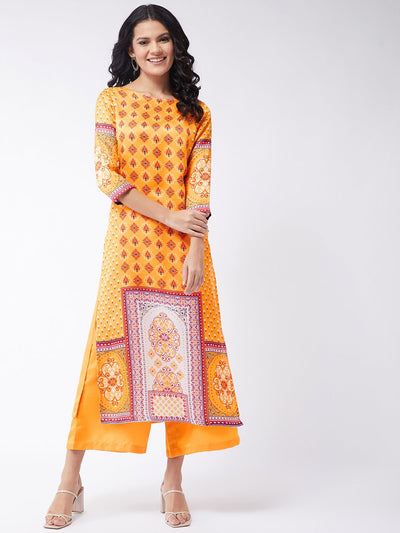 Digital Printed Centre Placement Kasturi Kurta