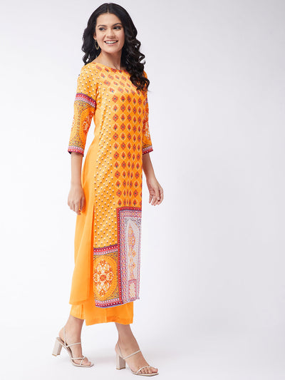 Digital Printed Centre Placement Kasturi Kurta