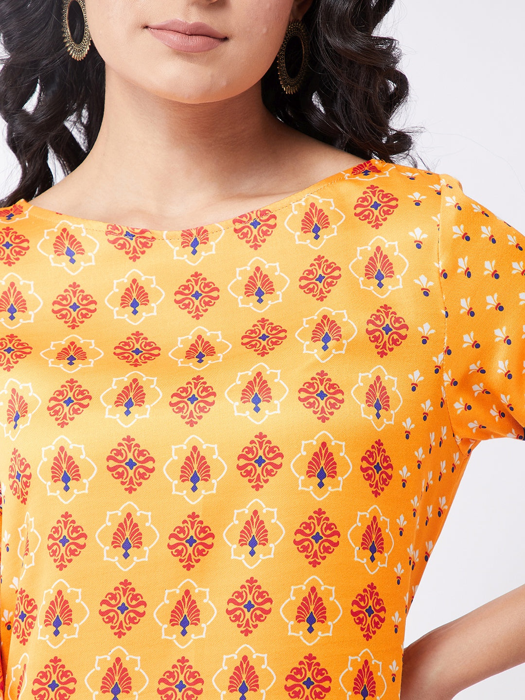 Digital Printed Centre Placement Kasturi Kurta