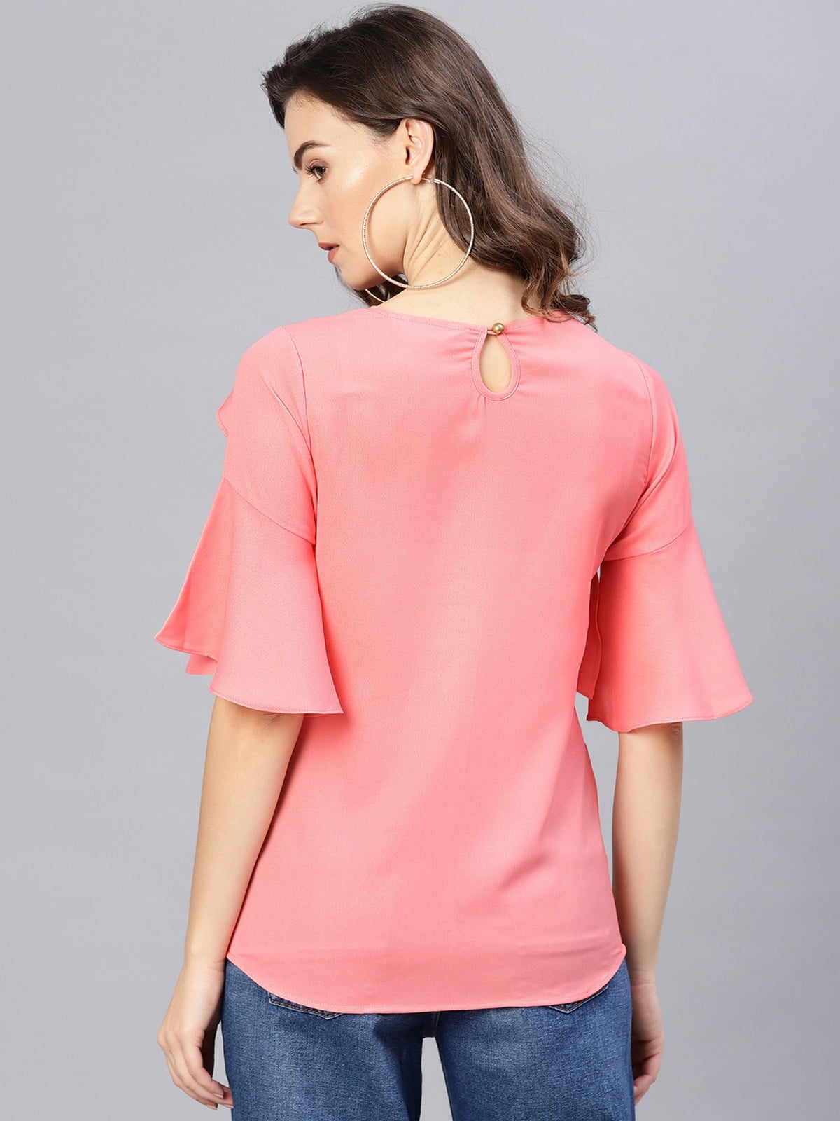 Solid Ruffle Top