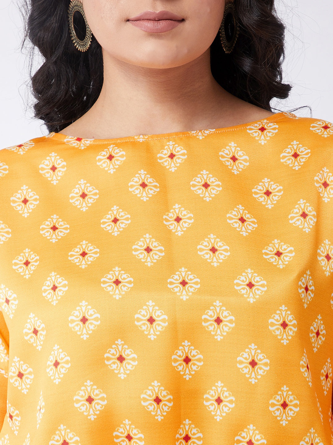 Kasturi Digital Printed Bell Sleeves Top