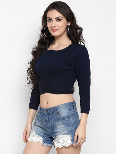 Knitted Knot Style Crop Top