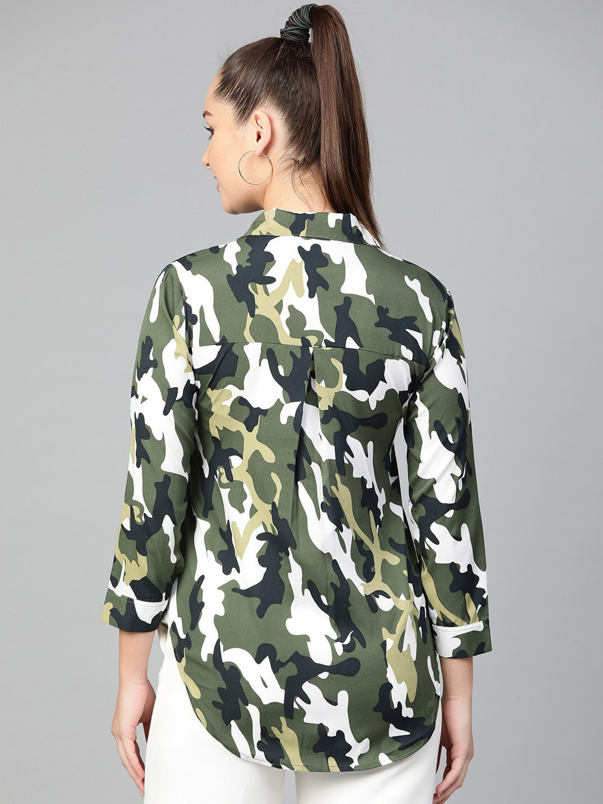 Military Shirt Top