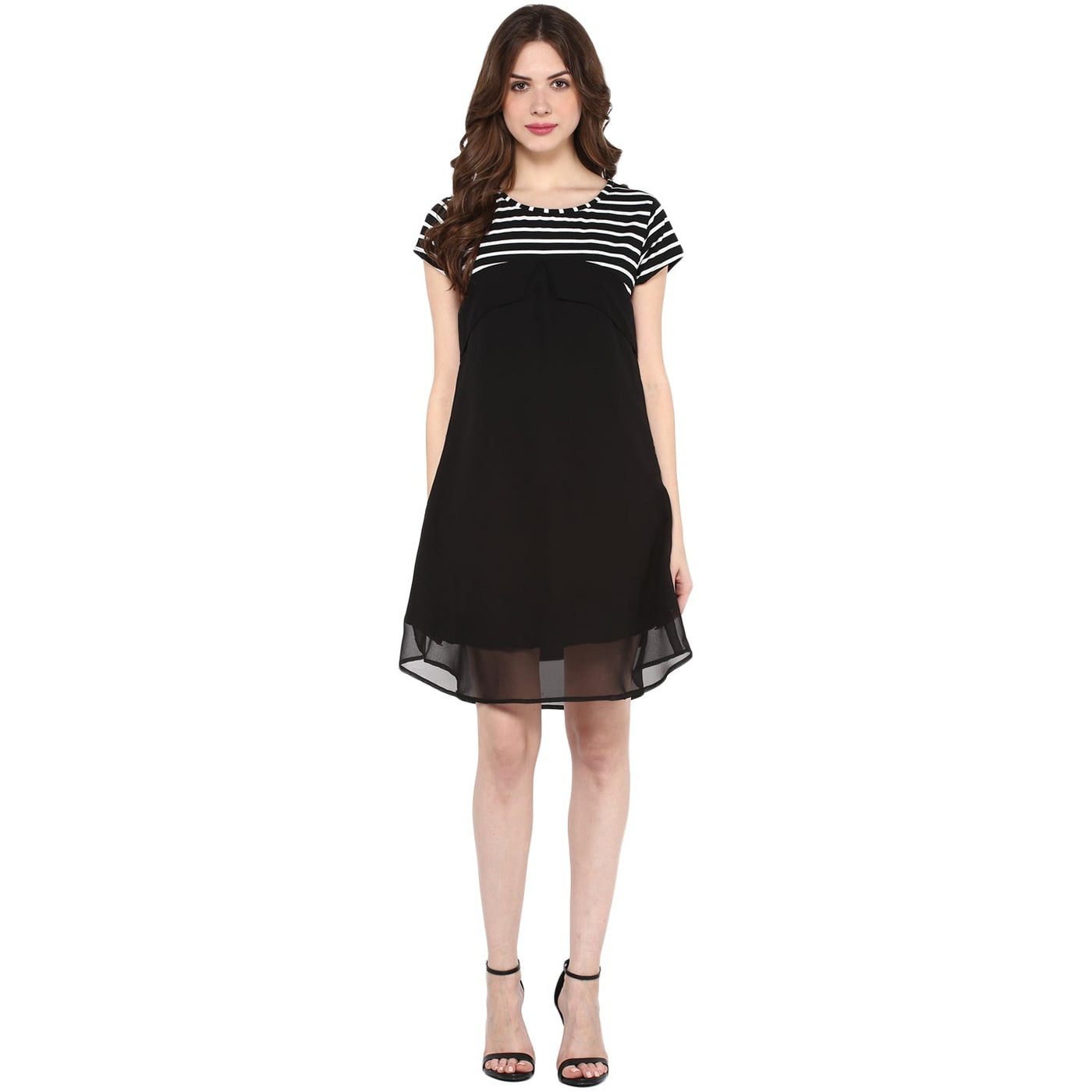 Stripe Yoke Dress