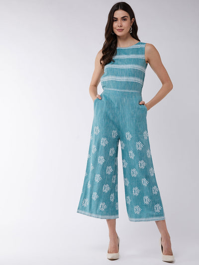 Cotton Printed Jumpsuit