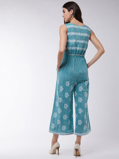 Cotton Printed Jumpsuit