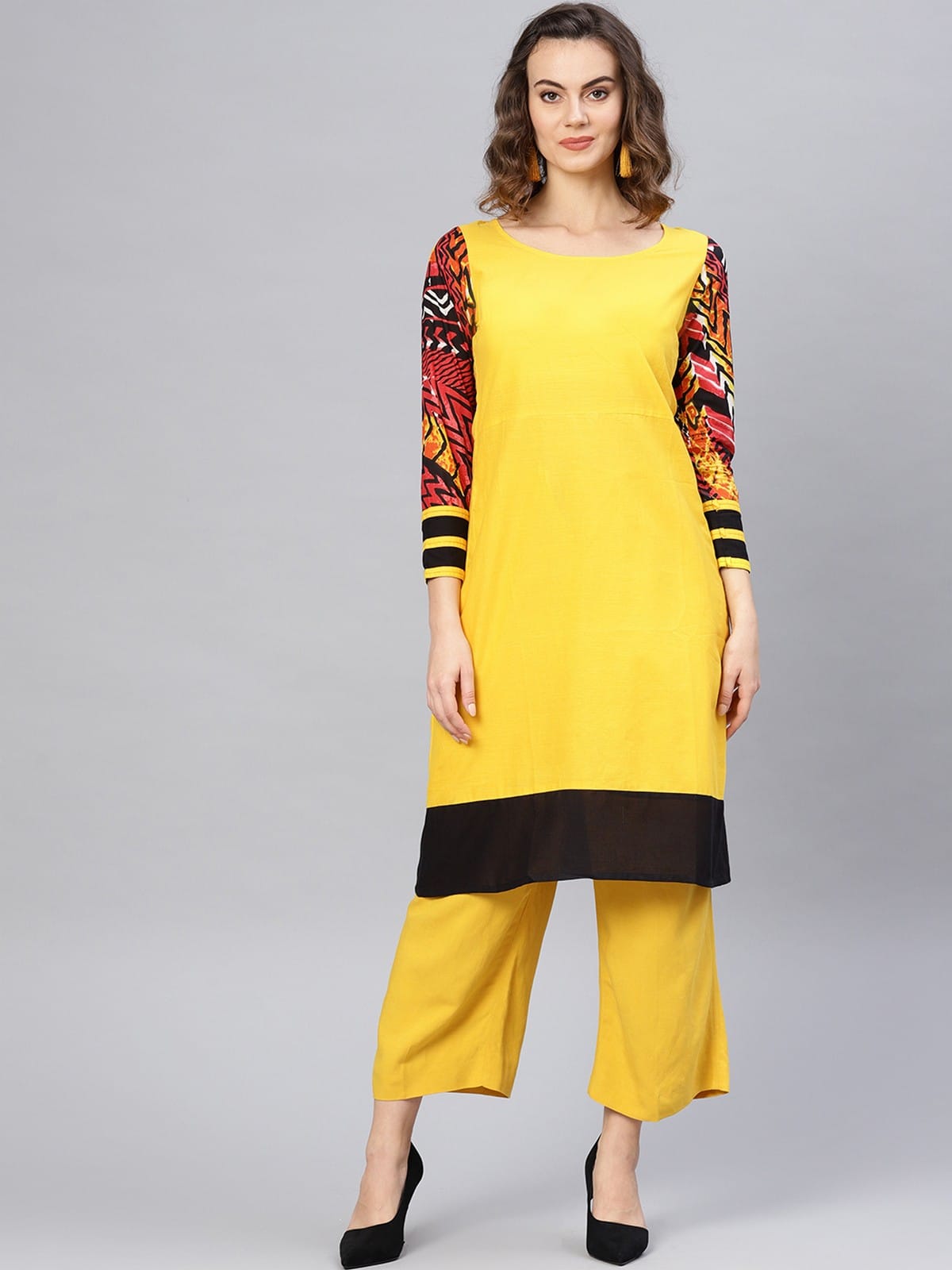 Long Solid Dori Kurta