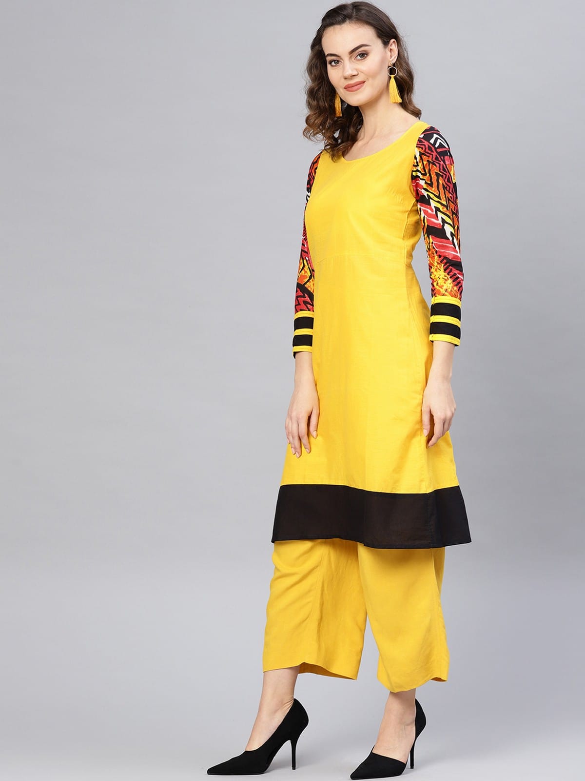 Long Solid Dori Kurta