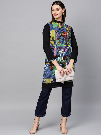 Picasso Printed Reversible Kurti